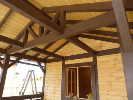 Навес для машин с хозблоком РУЗА Базовая комплектация, фото 6