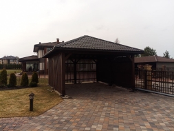 Навес для трех машин РИВЕРСАЙД Базовая комплектация, фото 2