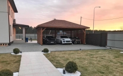 Навес для трех машин РИВЕРСАЙД Базовая комплектация, фото 5