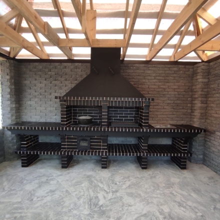 Печь Аристократ 736 Прямоугольный кирпич графитовый серый, фото 2