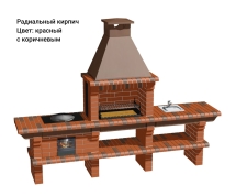 Печь Аристократ 7142 Прямоугольный кирпич микс коричневого с желтым Печь Аристократ 7142 Прямоугольный кирпич микс коричневого с желтым