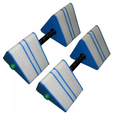 Гантели для аквааэробики треугольные L-410мм, фото 1