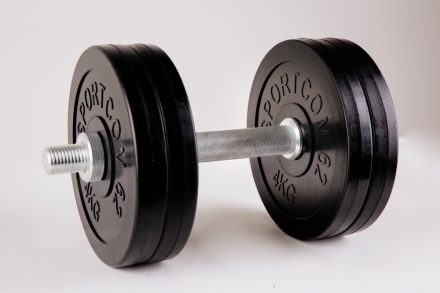 Гантель обрезиненная сборная 18кг ES-0673, фото 1