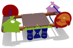 Качели-балансир двойные на пружинах 04653 для детской площадки Качели-балансир двойные на пружинах 04653 для детской площадки