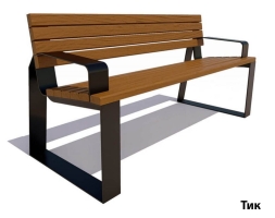 Парковая скамейка Подольск, Лиственница 1,8 м, фото 5