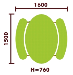 Стол детский 02025 для игровой площадки, фото 2