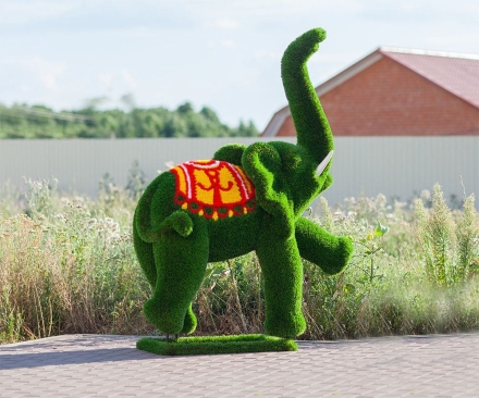 Топиари &quot;Слоник с цветной попоной&quot;, фото 1