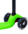 Самокат 3-колесный Snappy 3D, 120/80 мм, зеленый