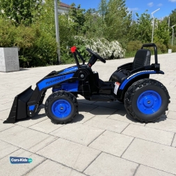 Электромобиль трактор с ковшом Harley Bella HL389-LUX синий, фото 2 Электромобиль трактор с ковшом Harley Bella HL389-LUX синий, фото 2