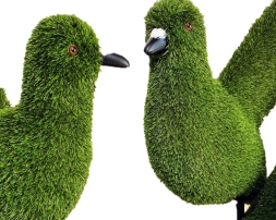 Топиари арка сердце с голубями - газон Eco, фото 2