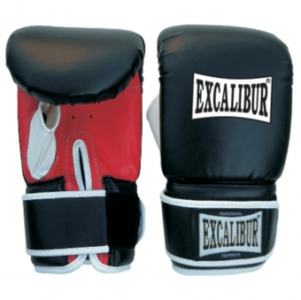 Перчатки снарядные Excalibur 604/02 Cowhide Leather - Black/Red, фото 1