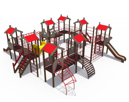 Детский игровой комплекс Городские кварталы Н-1200 ДИО 05056, фото 1