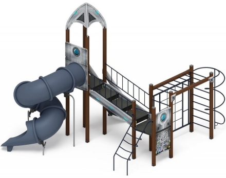 Детская игровая площадка Космопорт горка Н 2000 ДИК 2.14.09-01, фото 1