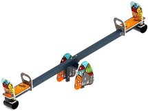 Качалка балансир со спинкой большой (Город) - ИО 21.М.01.05-П.04