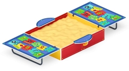 Песочница с крышкой средняя (Арифметика) - ИО 5.01.11-07, фото 3