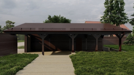 Навес КАСКАД Несущий каркас, фото 6