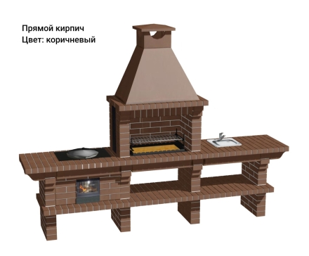 Печь Аристократ 7142 Прямоугольный кирпич желтый, фото 9
