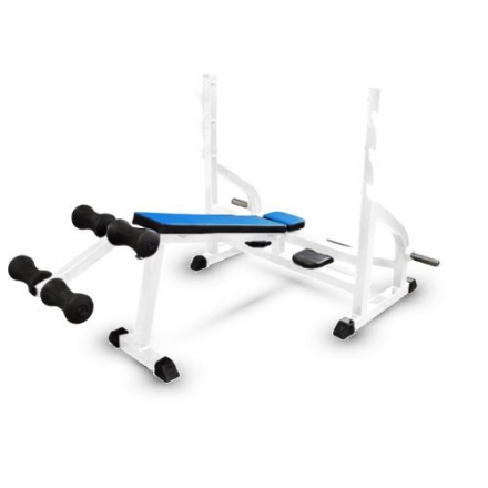 Скамья-стойка для жима под углом вниз Barbell МВ 2.25 белый, фото 1