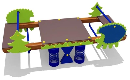 Качели-балансир двойные на пружинах 04652 для детской площадки, фото 1