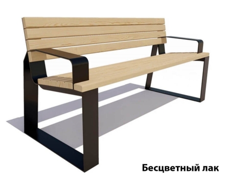 Парковая скамейка Подольск, Лиственница 1,5 м, фото 2