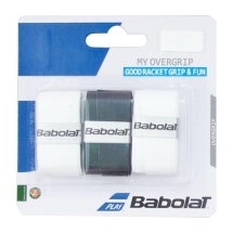 Овергрип BABOLAT MY GRIP, арт.653045-145, упак. по 3 шт, 0.6 мм, 120см, черно-белый Овергрип BABOLAT MY GRIP, арт.653045-145, упак. по 3 шт, 0.6 мм, 120см, черно-белый