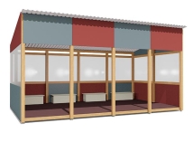 Теневой навес Классика ВСТ 1513/1 18 м2 для улицы Теневой навес Классика ВСТ 1513/1 18 м2 для улицы