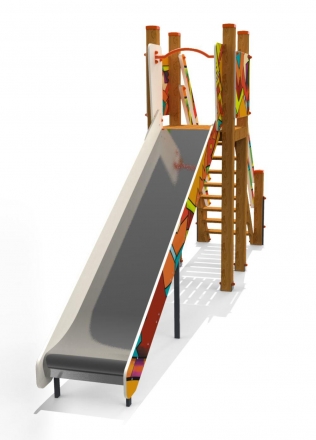 Горка &quot;мини&quot;, высота спуска 1,5 м, паттерн &quot;Этник&quot; ГР016.01, фото 2