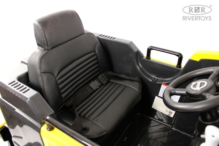 Электромобиль экскаватор трактор VOLVO желтый, фото 2