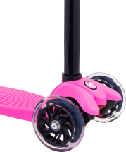 Самокат 3-колесный Snappy 3D, 120/80 мм, розовый