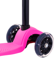 Самокат 3-колесный Snappy 3D, 120/80 мм, розовый