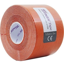 Тейп кинезиологический Tmax Extra Sticky Orange (5 см x 5 м), арт. 423167, оранжевый