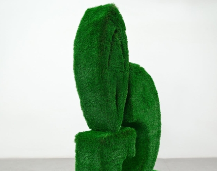 Топиари стела ГАЗПРОМ, h=180см - газон Premium, фото 4