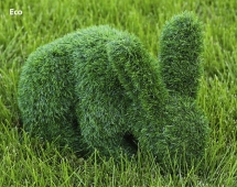 Топиари зайчик Лили - газон Eco, цветной