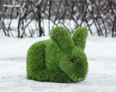 Топиари зайчик Лили - газон Eco, цветной, фото 7