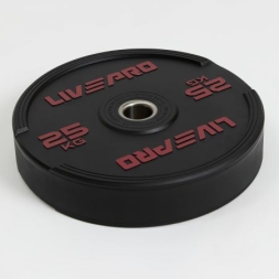 Бампированный диск LIVEPRO Rubber Bumper Plate 25 кг