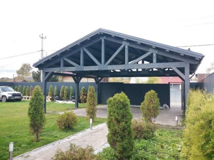 Навес для машин РИВЕР Несущий каркас, фото 18