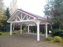 Навес для машин РИВЕР Несущий каркас, фото 4