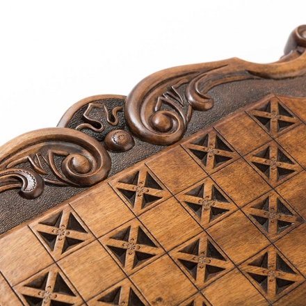 Нарды резные "Битва со Львом", Haleyan, фото 1