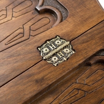 Нарды резные "Битва со Львом", Haleyan