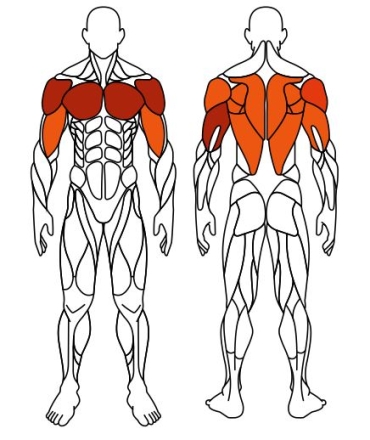 Тяга верхняя + жим от груди (серый) - Уличный тренажер двойной - СТ 027-13.И1, фото 6