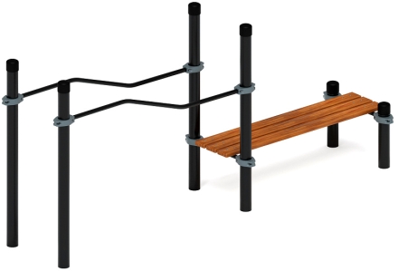 Воркаут ЛОВ 108 серый ВТ 102.23-03, фото 4