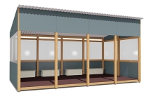 Теневой навес Классика ВСТ 1513 18 м2 для улицы Теневой навес Классика ВСТ 1513 18 м2 для улицы