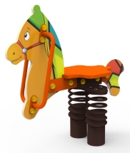 Качели на пружине «Конь», паттерн "Этник" КЧ039.01 Качели на пружине «Конь», паттерн "Этник" КЧ039.01