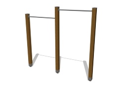 Турник двойной 2,10 м и 2,40 м (дерево + металл) ФК049 Турник двойной 2,10 м и 2,40 м (дерево + металл) ФК049