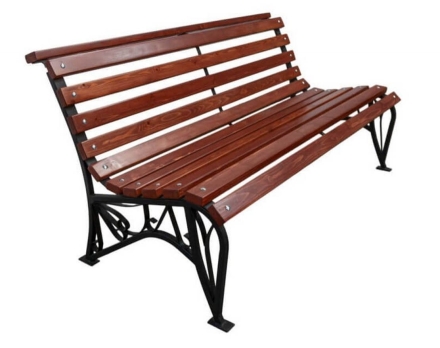 Парковая скамейка Идиллия, Лиственница 1,8 м, фото 1