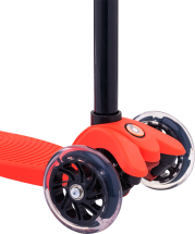 Самокат 3-колесный Snappy 3D, 120/80 мм, красный