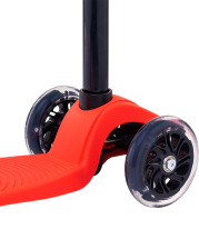 Самокат 3-колесный Snappy 3D, 120/80 мм, красный