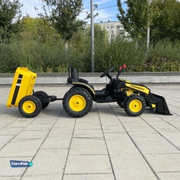 Электромобиль трактор c прицепом Harley Bella HL389-TRAILER желтый, фото 7 Электромобиль трактор c прицепом Harley Bella HL389-TRAILER желтый, фото 7