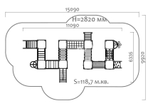 Спортивный комплекс 09021.21 для детской спортивной площадки Спортивный комплекс 09021.21 для детской спортивной площадки