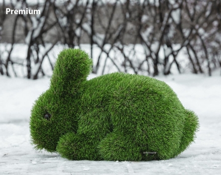 Топиари зайчик Лили - газон Premium , фото 2